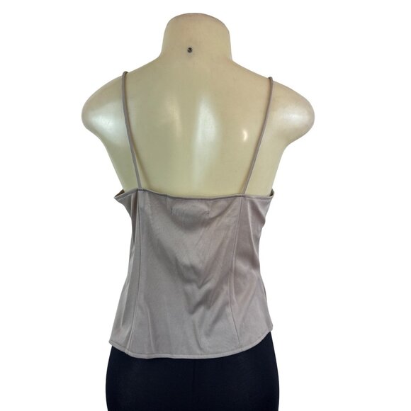 JS Boutique Women's Beige Sheer & Embroidered Long Sleeve Cami Set Sz 10 - Picture 6 of 11